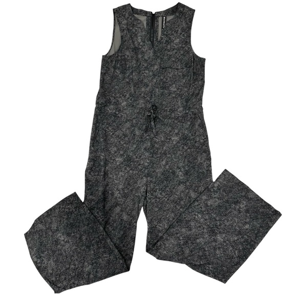 Athleta Women’s Jumpsuit Topanga Viper Black Gray Printed Sleeveless Size XS - Picture 7 of 10